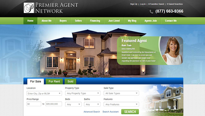 real estate idx website