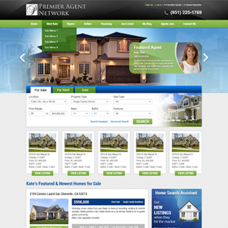 Nevada, CA real estate agent website